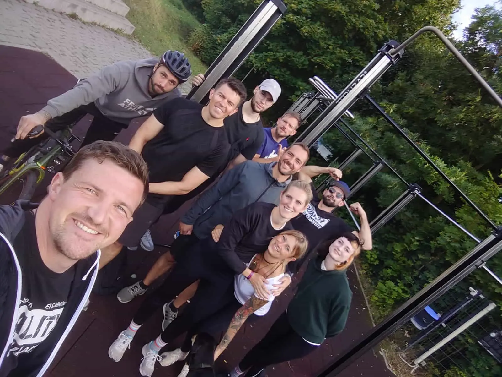 Das EFC Calisthenics Team beim Training
