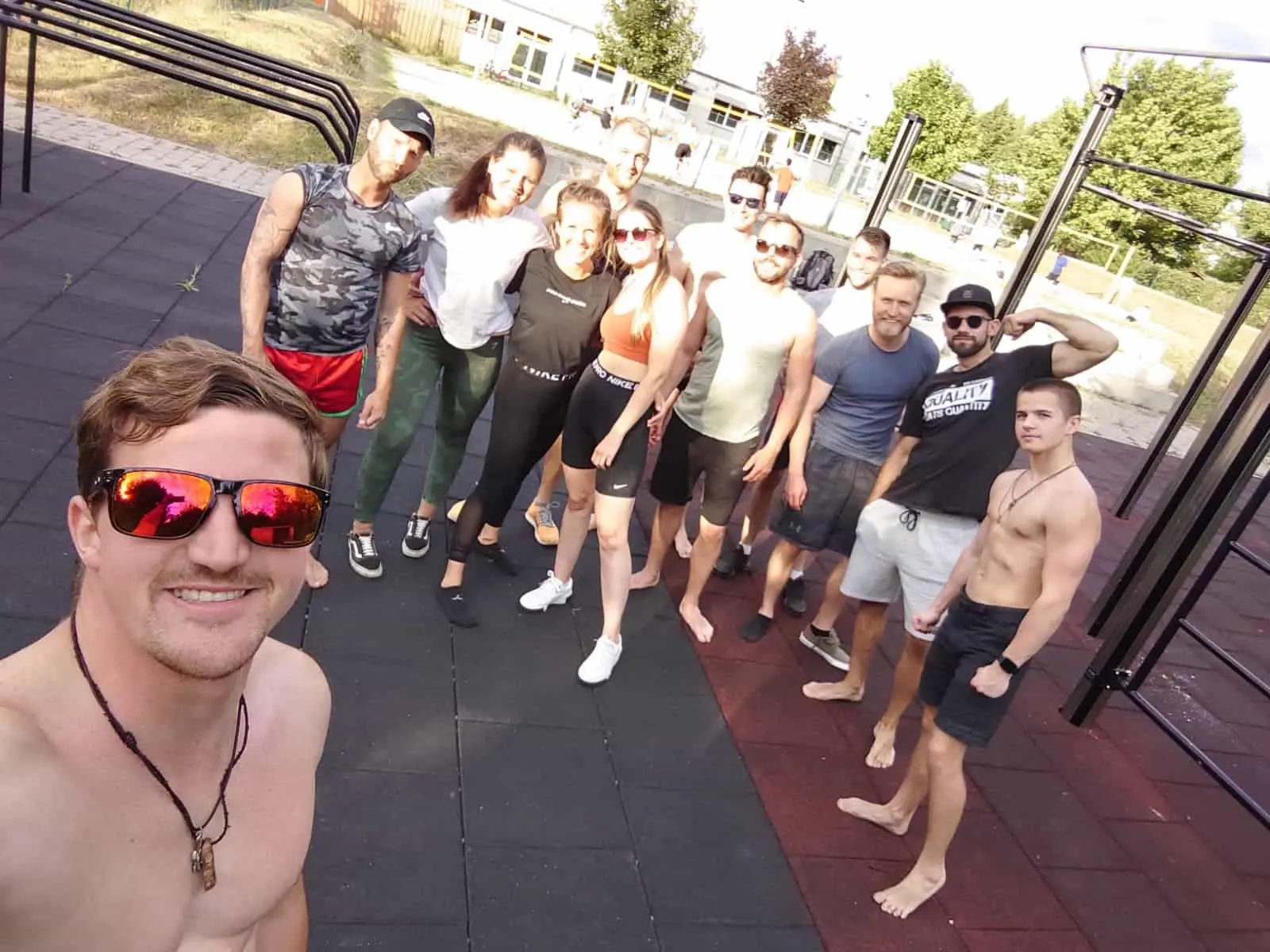 Das EFC Calisthenics Team beim Training